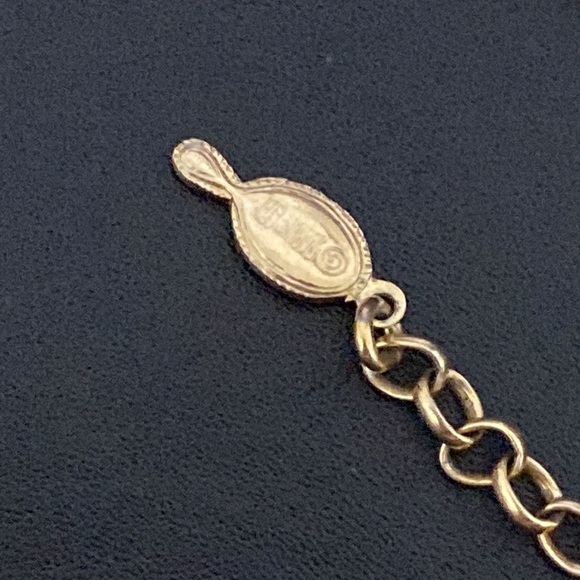 Vintage Sarah Coventry Two-tone Leaf Drop Necklace - Picture 6 of 7